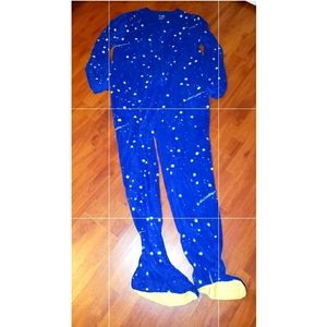 Nick & Nora Women's Stary Night Footed Onesie Pajama's